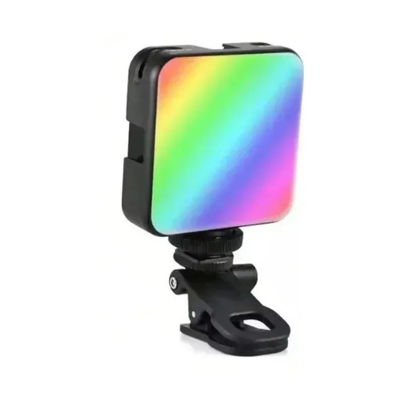 Luz de LED pequena com clipe de prender no celular